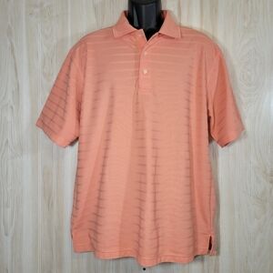 PGA Tour Salmon Golf Shirt Sz Lg